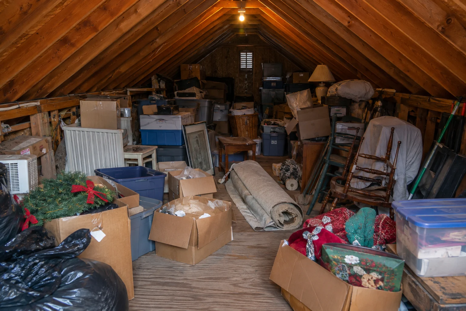 Attic cleanout