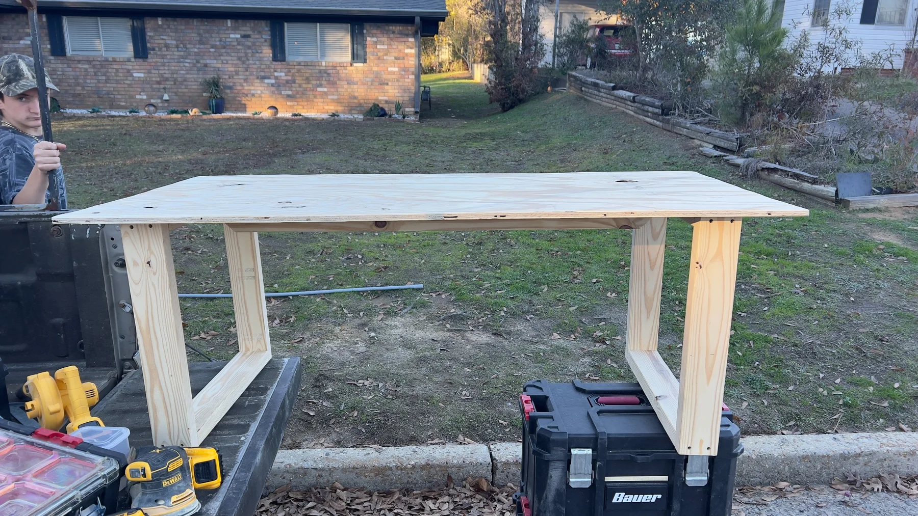 Custom-built practical work surface
