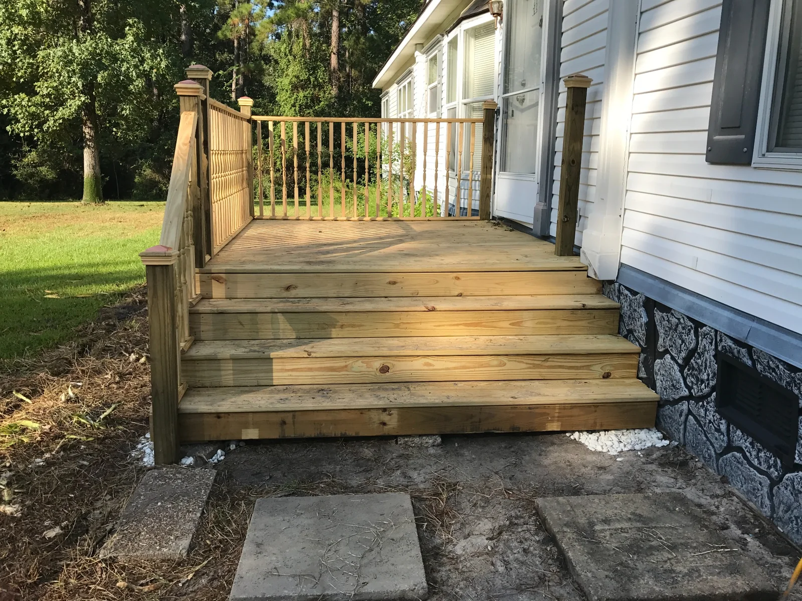 Front Deck / Porch Build - Mid-build