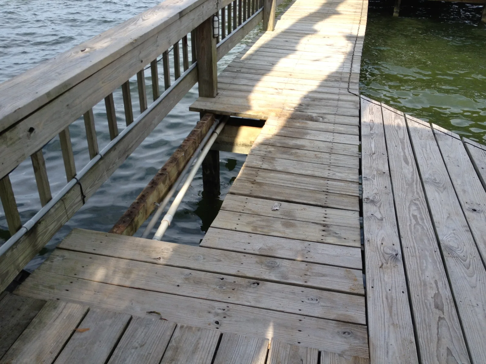 Dock Repair - Deck opened