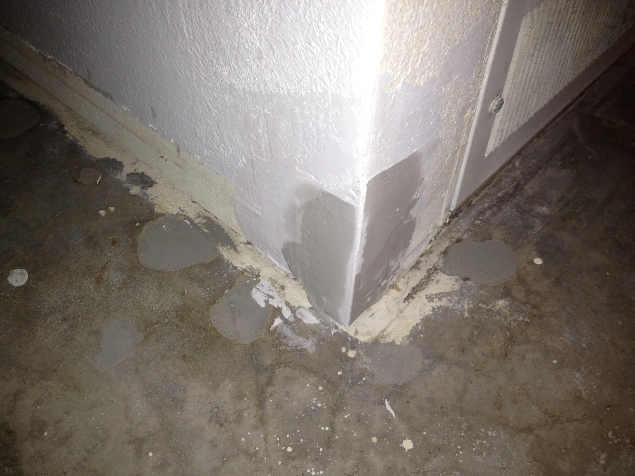 Drywall repair before photo